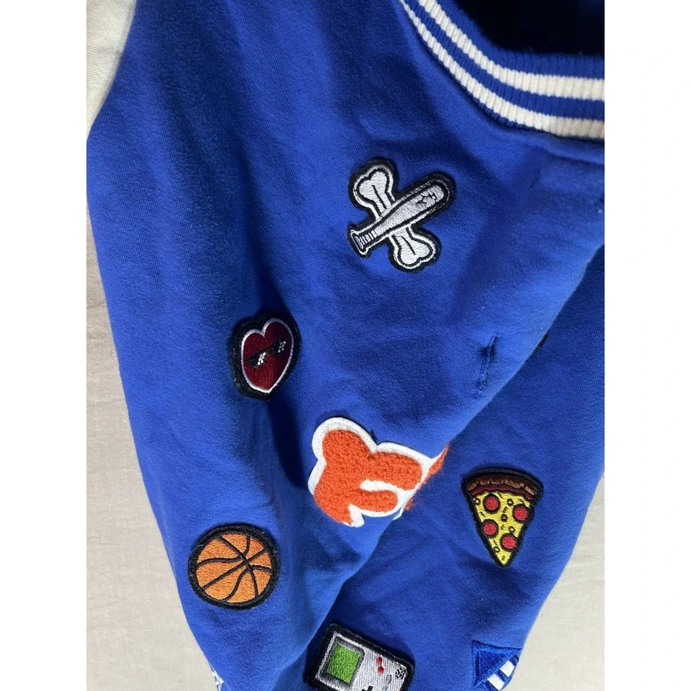 FuzzYard Treats Dog Hoodie Sweater Blue Size 7 Patch Large Pet Apparel‎